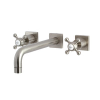 Thumbnail for Kingston Brass KS6028BX Metropolitan Wall Mount Tub Faucet, Brushed Nickel - BNGBath