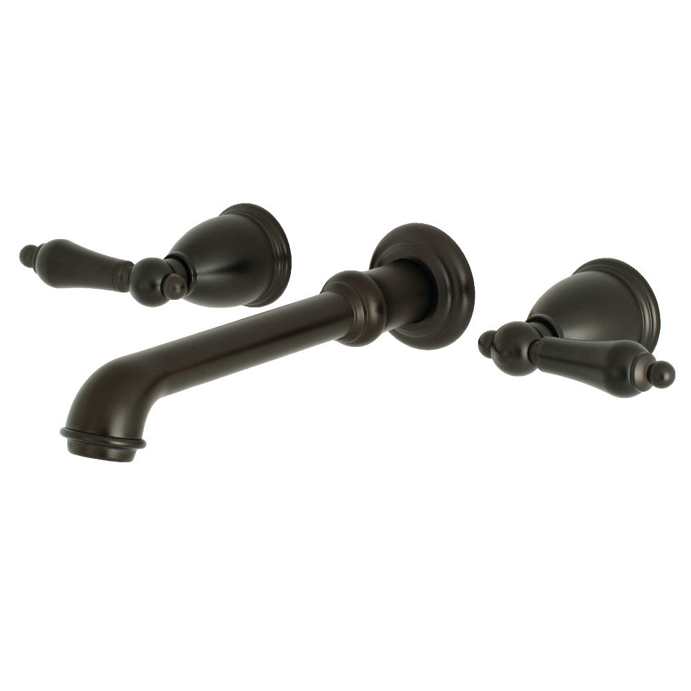 Kingston Brass KS7125AL Two-Handle Wall Mount Bathroom Faucet, Oil Rubbed Bronze - BNGBath