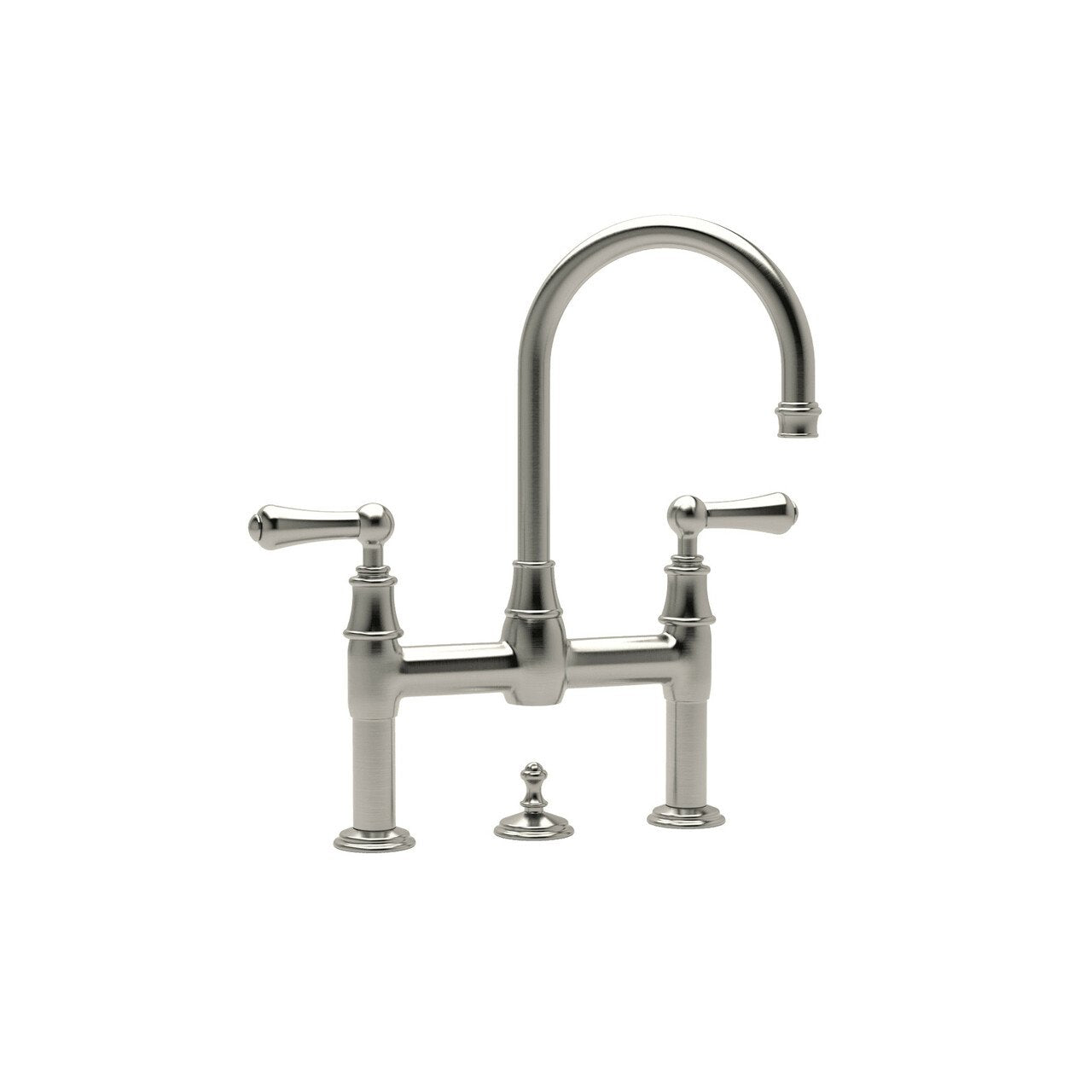 Perrin & Rowe Georgian Era Deck Mount Bathroom Bridge Faucet - BNGBath