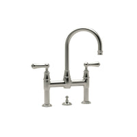 Thumbnail for Perrin & Rowe Georgian Era Deck Mount Bathroom Bridge Faucet - BNGBath