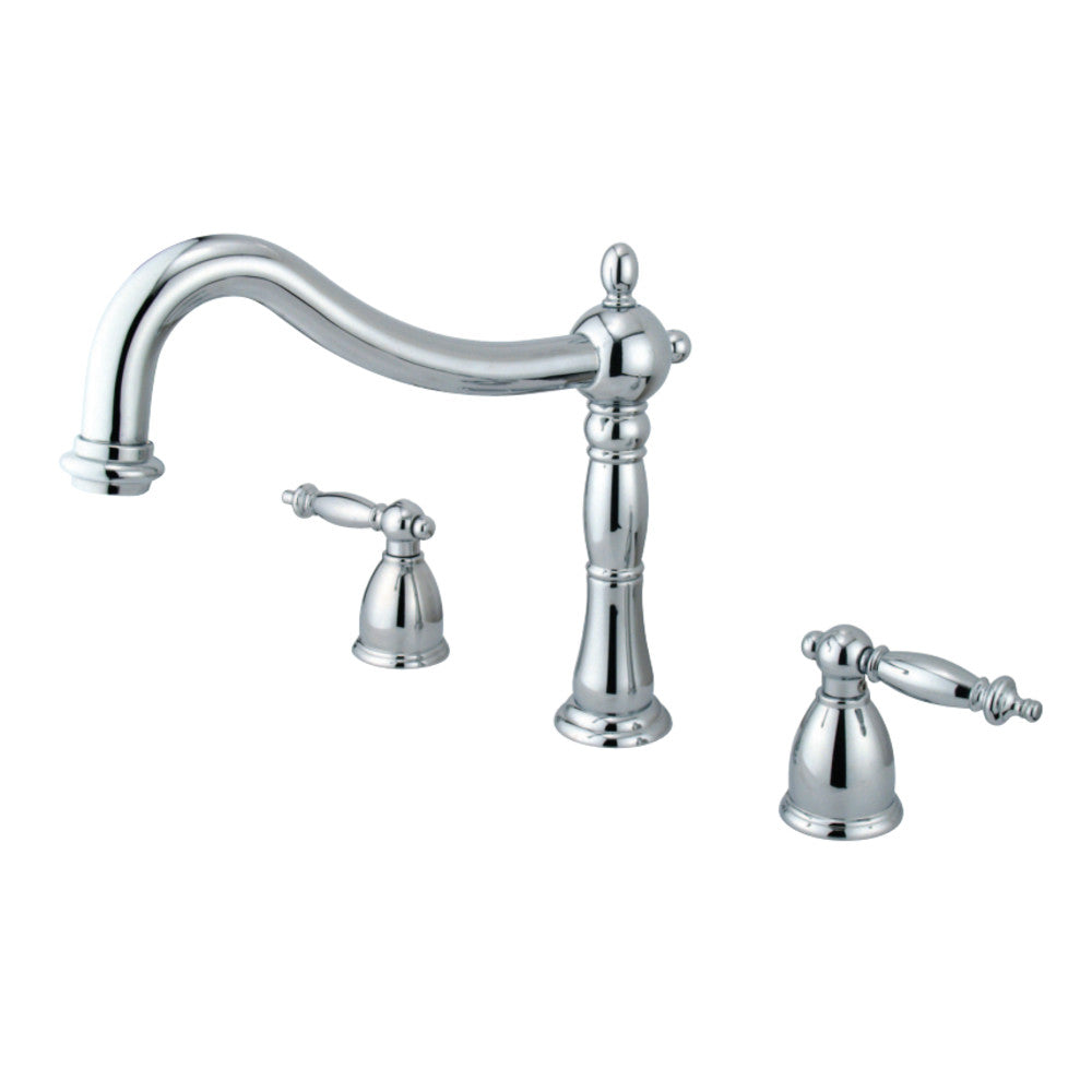 Kingston Brass KS1341TL Heritage Roman Tub Faucet, Polished Chrome - BNGBath