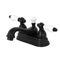 Thumbnail for Kingston Brass KS3600PL 4 in. Centerset Bathroom Faucet, Matte Black - BNGBath