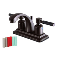 Thumbnail for Kingston Brass KB4645DKL 4 in. Centerset Bathroom Faucet, Oil Rubbed Bronze - BNGBath