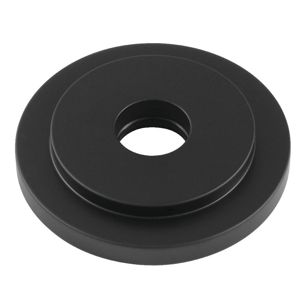 Kingston Brass FLEURO0 Manhattan Heavy Duty Round Solid Cast Brass Shower Flange, Matte Black - BNGBath