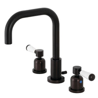 Thumbnail for Kingston Brass FSC8935DPL Paris Widespread Bathroom Faucet with Brass Pop-Up, Oil Rubbed Bronze - BNGBath