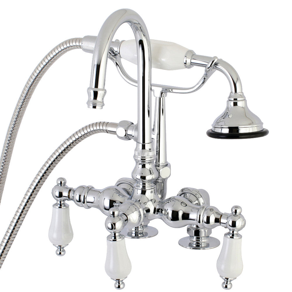 Aqua Vintage AE16T1 Vintage Clawfoot Tub Faucet with Hand Shower, Polished Chrome - BNGBath