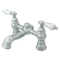 Thumbnail for Kingston Brass CC1132T1 Vintage 7-Inch Deck Mount Tub Faucet, Polished Chrome - BNGBath