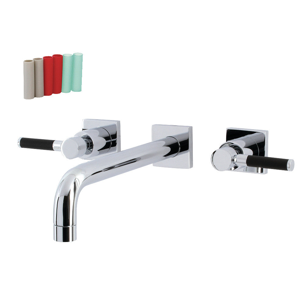 Kingston Brass KS6021DKL Ksiser Wall Mount Tub Faucet, Polished Chrome - BNGBath