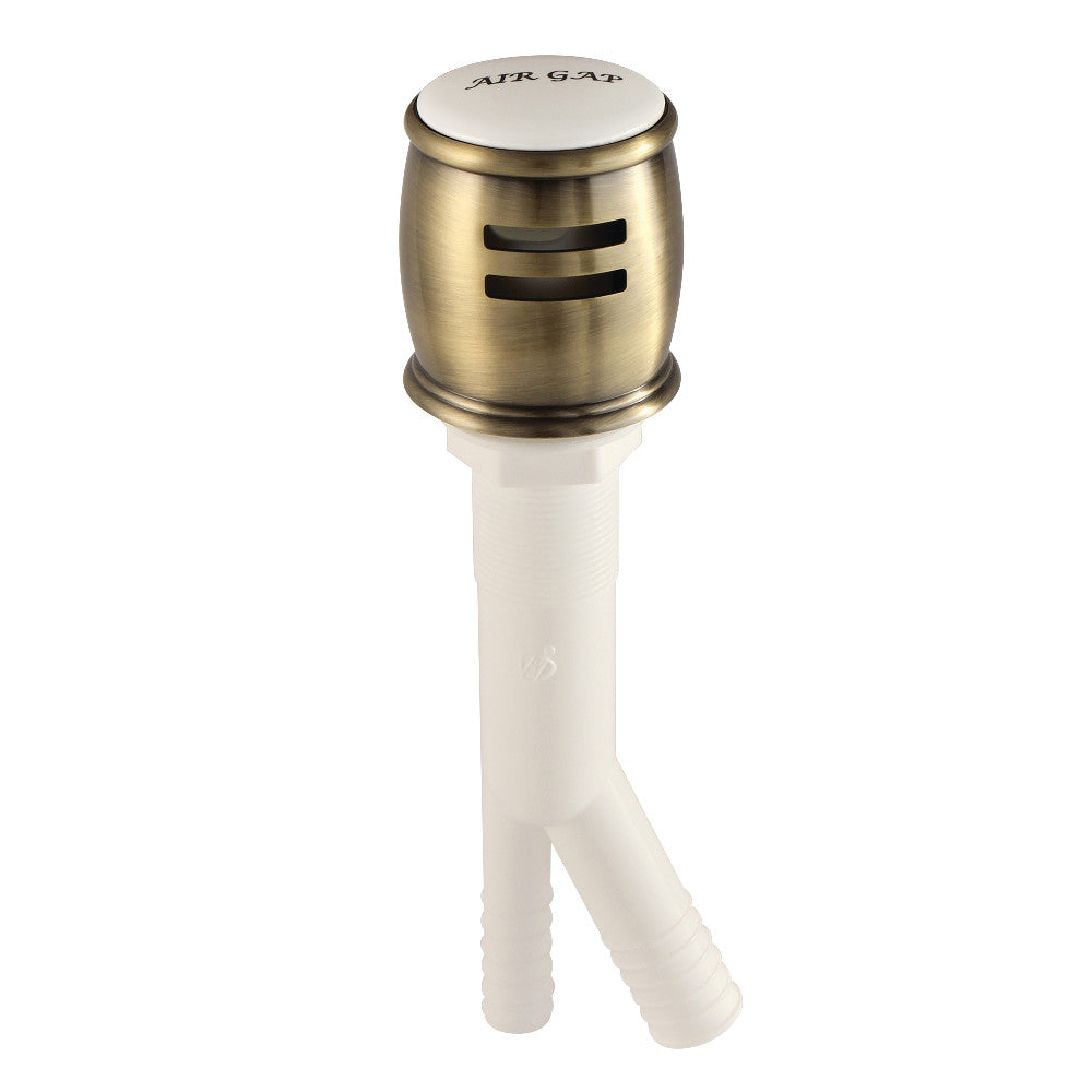 Kingston Brass K511AB Heritage Dishwasher Air Gap, Antique Brass - BNGBath