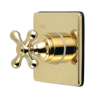 Thumbnail for Kingston Brass KS3042AX 3-Way Diverter Valve with Trim Kit, Polished Brass - BNGBath