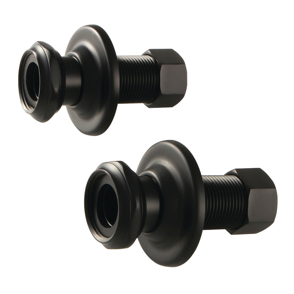 Aqua Vintage AEU4100 1-3/4" Wall Union Extension, Matte Black - BNGBath