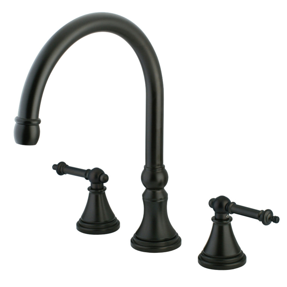 Kingston Brass KS2345TL Tuscany Roman Tub Faucet, Oil Rubbed Bronze - BNGBath