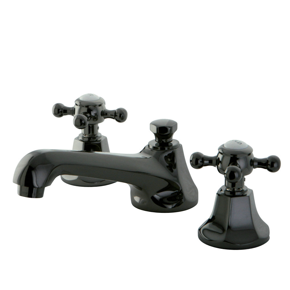 Kingston Brass NS4460BX Widespread Bathroom Faucet, Black Stainless Steel - BNGBath