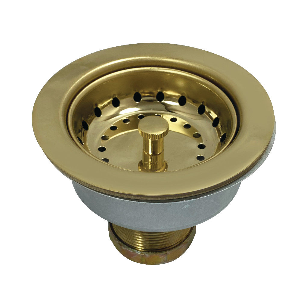 Kingston Brass K112PB Tacoma Snap-N-Tite Sink Basket Strainer, Polished Brass - BNGBath