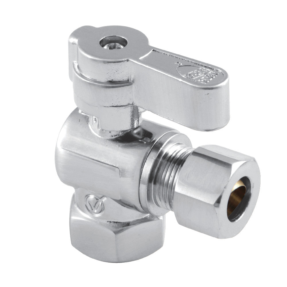 Kingston Brass KF3310 3/8" FIP X 3/8" OD Comp Angle Stop Valve, Polished Chrome - BNGBath