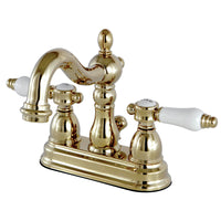 Thumbnail for Kingston Brass KS1602BPL 4 in. Centerset Bathroom Faucet, Polished Brass - BNGBath