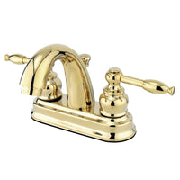 Thumbnail for Kingston Brass GKB5612KL 4 in. Centerset Bathroom Faucet, Polished Brass - BNGBath