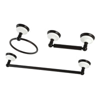 Thumbnail for Kingston Brass BAK111248ORB Victorian 3-Piece Bathroom Hardware, Oil Rubbed Bronze - BNGBath