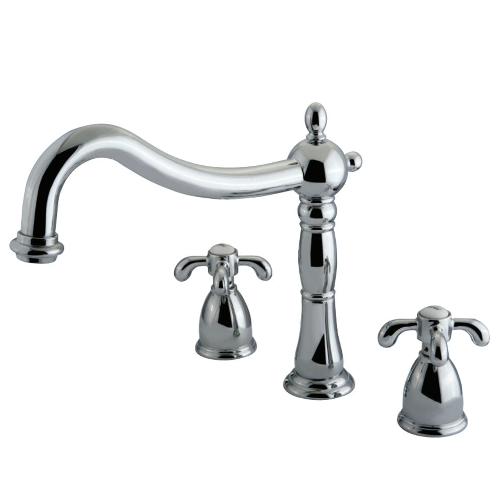 Kingston Brass KS1341TX French Country Roman Tub Faucet, Polished Chrome - BNGBath