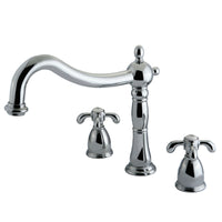 Thumbnail for Kingston Brass KS1341TX French Country Roman Tub Faucet, Polished Chrome - BNGBath