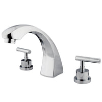 Thumbnail for Kingston Brass KS4361CML Manhattan Roman Tub Faucet, Polished Chrome - BNGBath