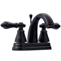 Thumbnail for Fauceture FSY7616AL English Classic 4 in. Centerset Bathroom Faucet with Retail Pop-Up, Naples Bronze - BNGBath