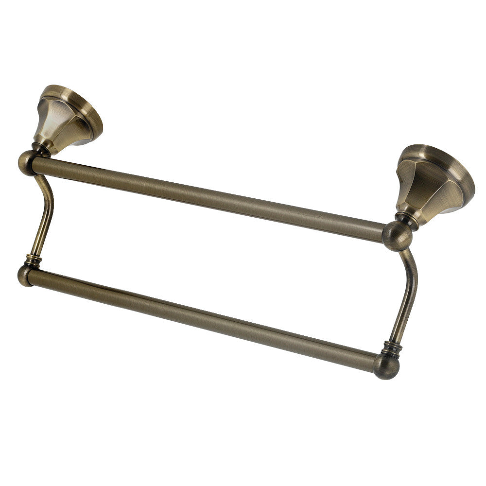 Kingston Brass BA481318AB Metropolitan 18-Inch Dual Towel Bar, Antique Brass - BNGBath