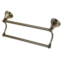 Thumbnail for Kingston Brass BA481318AB Metropolitan 18-Inch Dual Towel Bar, Antique Brass - BNGBath