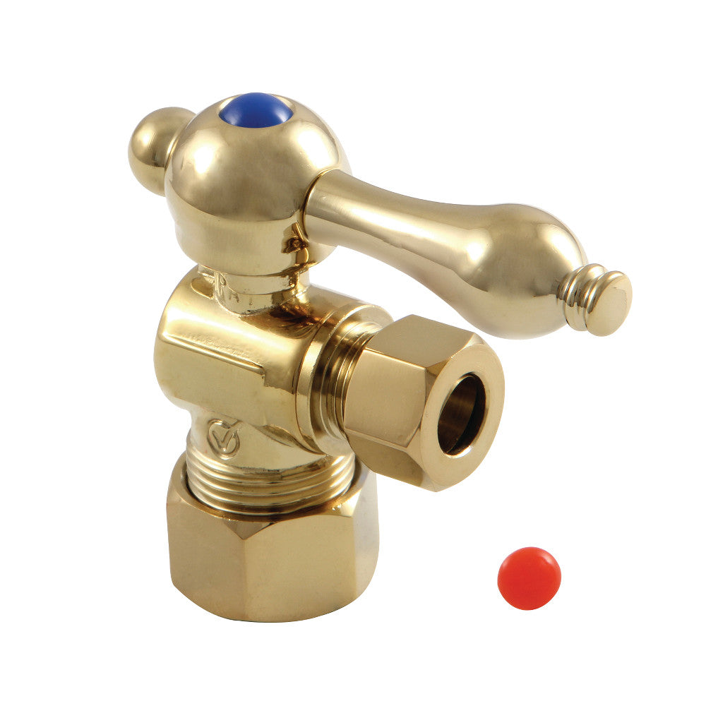 Kingston Brass CC53302 Quarter Turn Valve (5/8" X 3/8" OD Compression), Polished Brass - BNGBath