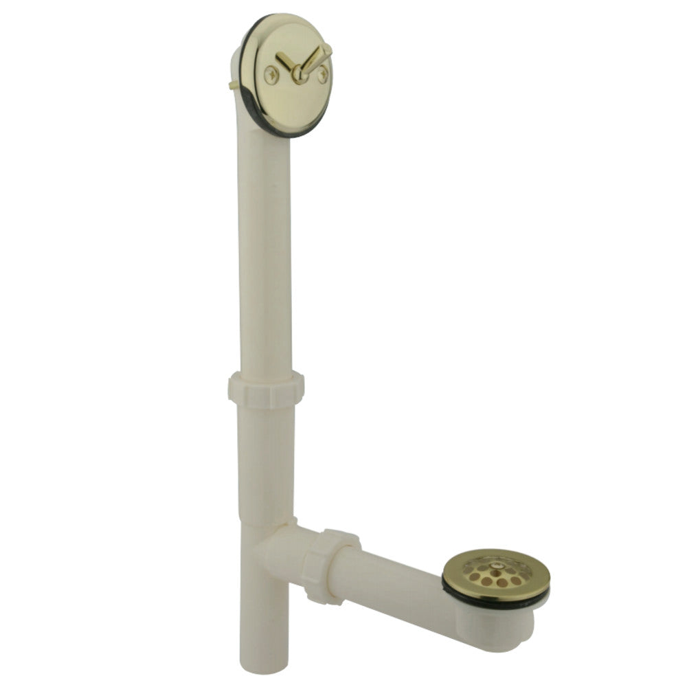 Kingston Brass DTLA1162 Bath Tub Drain with Overflow, Polished Brass - BNGBath