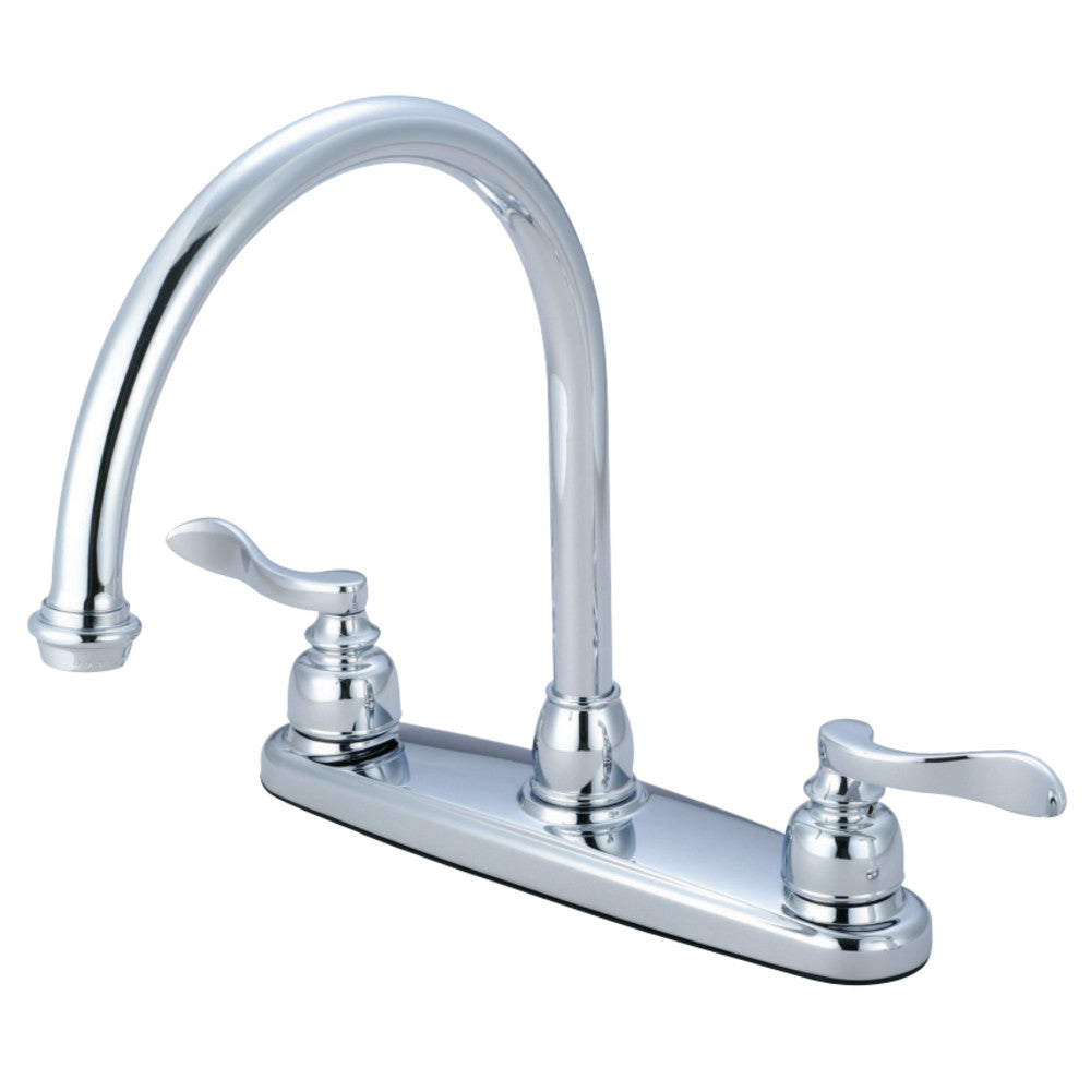 Kingston Brass KB8791NFLLS NuWave French Centerset Kitchen Faucet, Polished Chrome - BNGBath