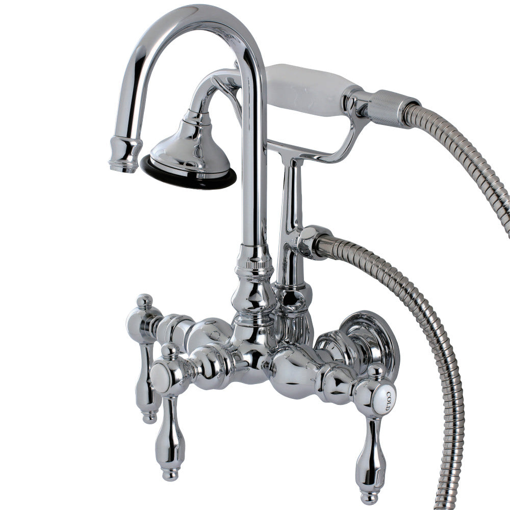 Aqua Vintage AE8T1TAL Tudor Wall Mount Clawfoot Tub Faucet, Polished Chrome - BNGBath