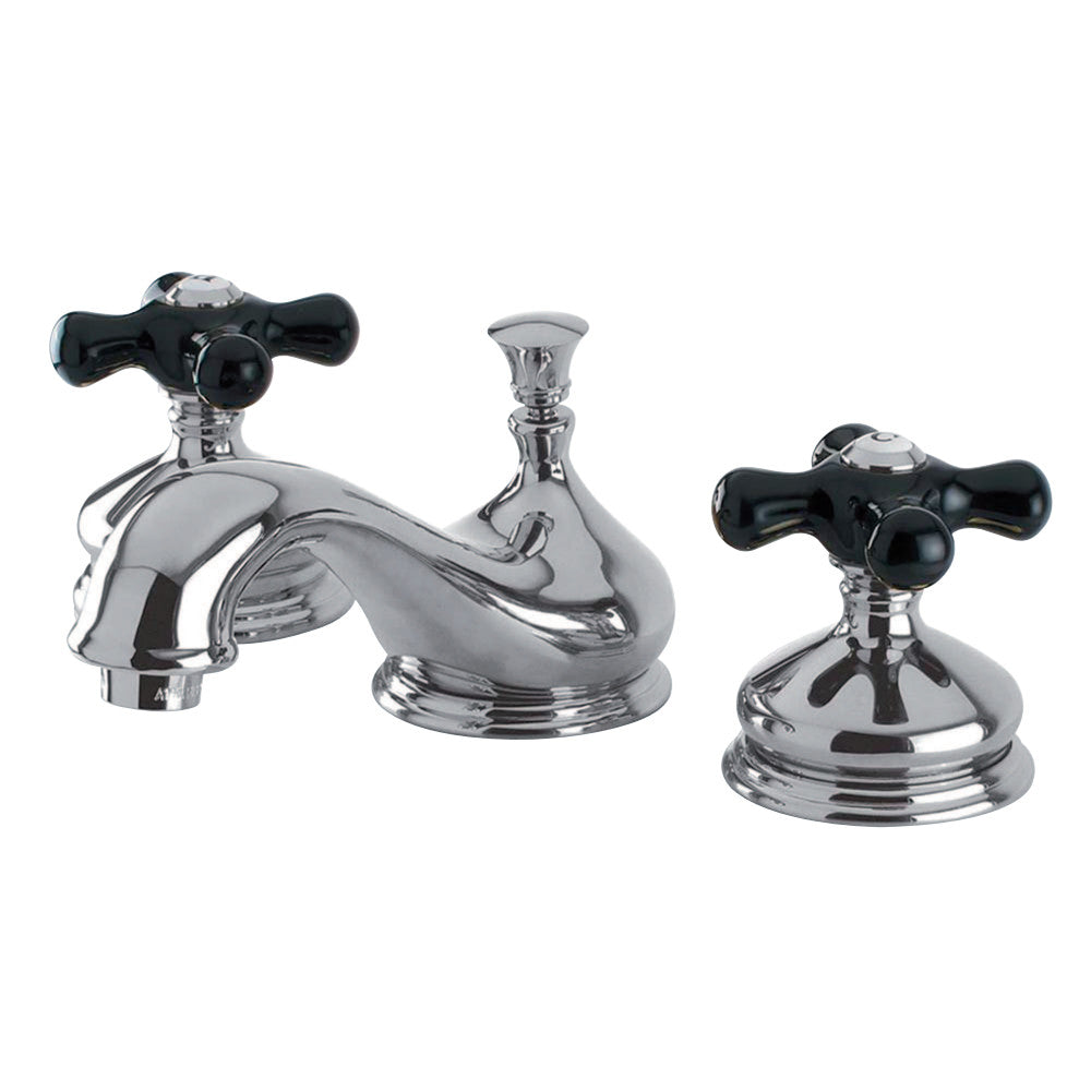 Kingston Brass KS1161PKX Duchess Widespread Bathroom Faucet with Brass Pop-Up, Polished Chrome - BNGBath