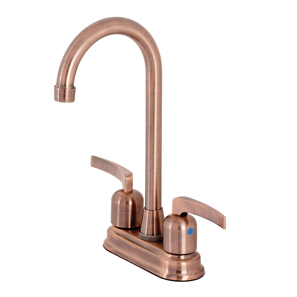 Kingston Brass KB849EFLAC Centurion Bar Faucet, Antique Copper - BNGBath