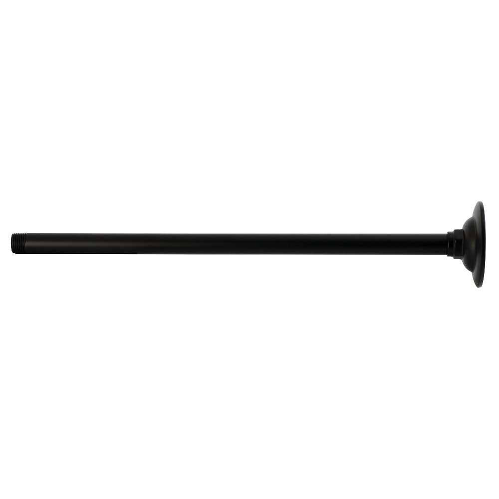 Kingston Brass K217A0 Trimscape 17" Rain Drop Shower Arm, Matte Black - BNGBath