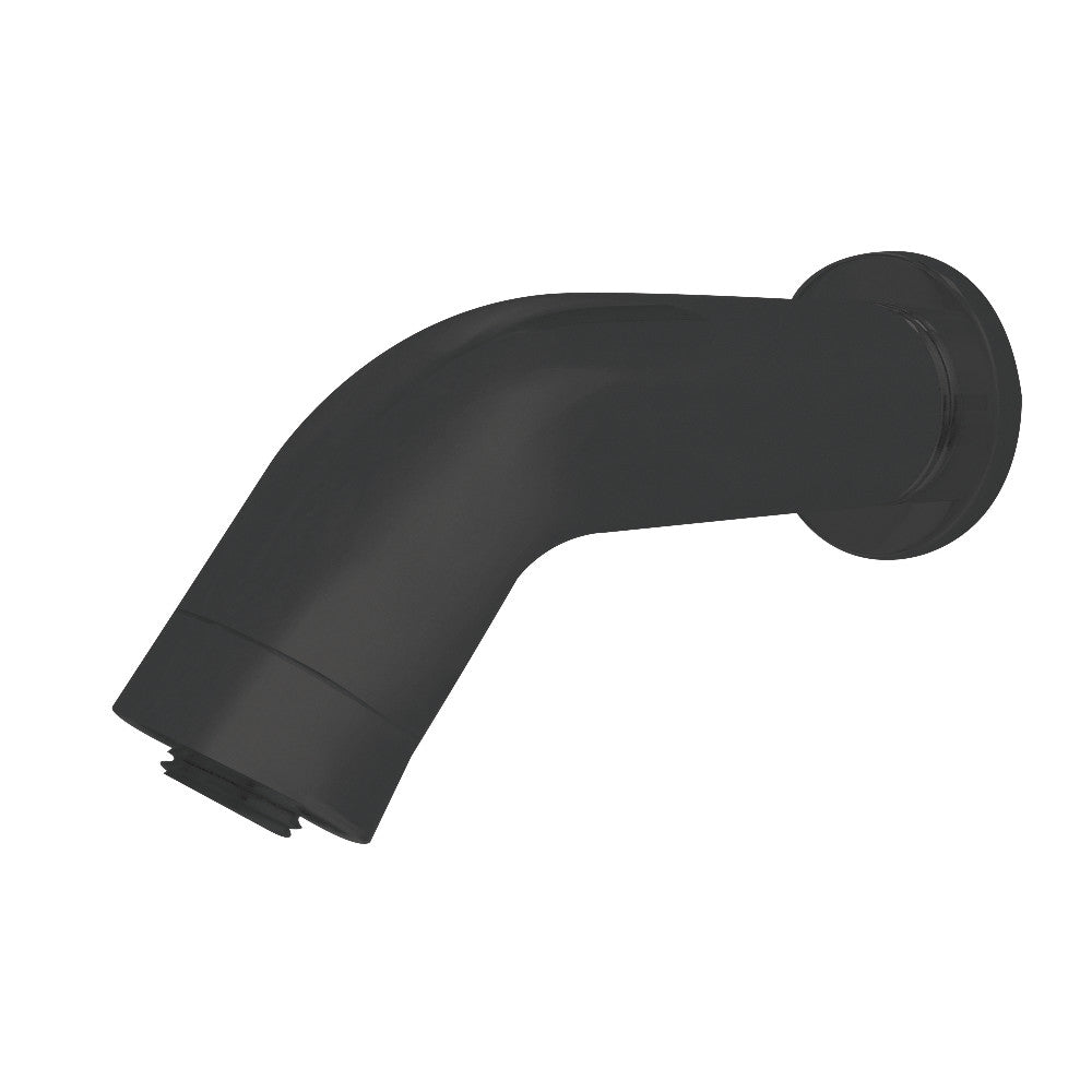 Kingston Brass K850E0 Aquaelements 6" Brass Shower Arm with Flange, Matte Black - BNGBath