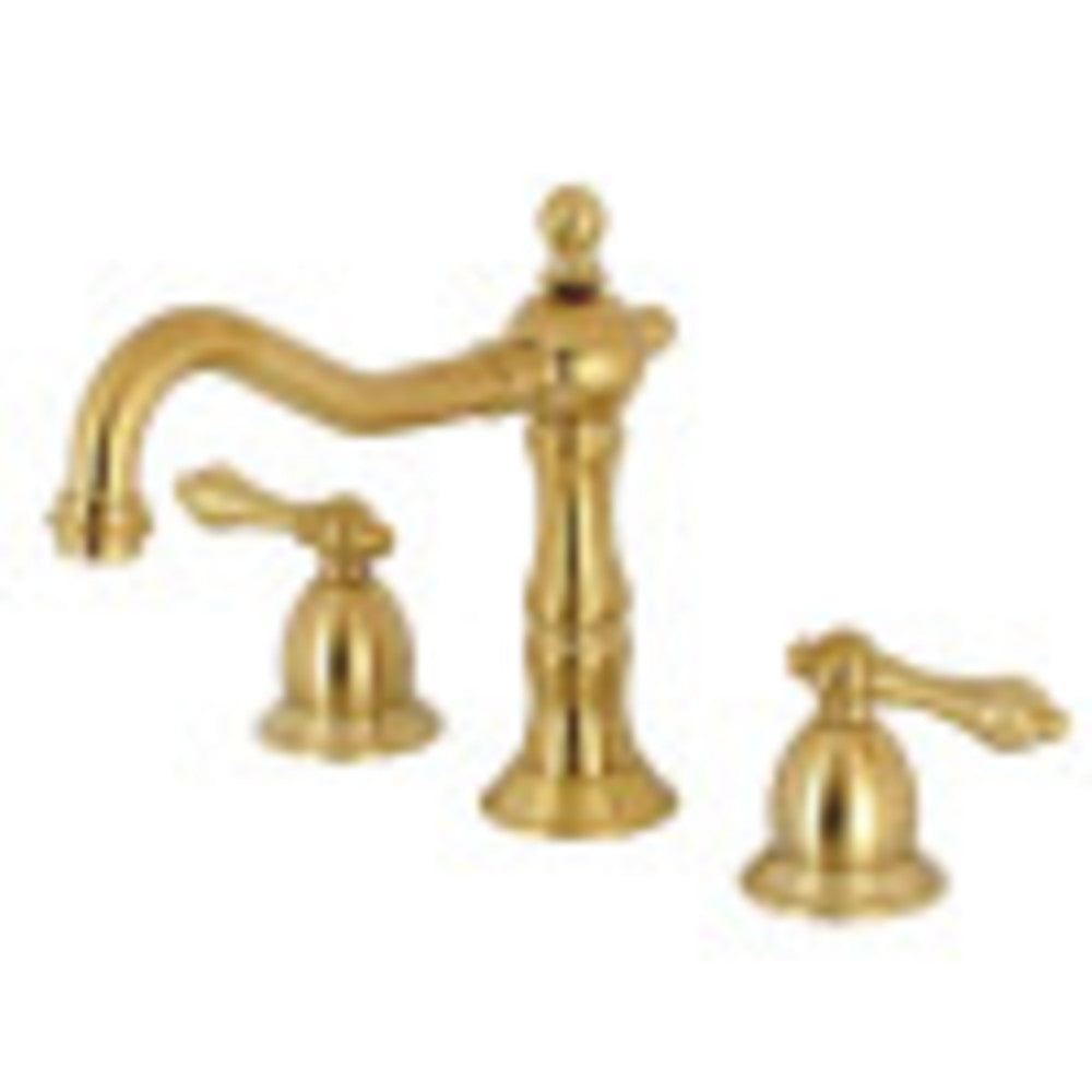 Kingston Brass KS1977AL 8 in. Widespread Bathroom Faucet, Brushed Brass - BNGBath