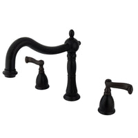 Thumbnail for Kingston Brass KS1345FL Heritage Roman Tub Faucet, Oil Rubbed Bronze - BNGBath