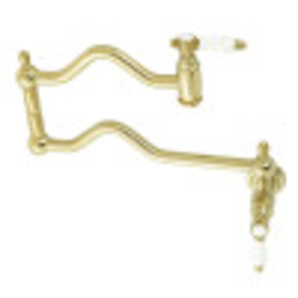 Kingston Brass KS2107BPL Bel Air Wall Mount Pot Filler, Brushed Brass - BNGBath