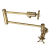 Thumbnail for Kingston Brass KS4103BEX Essex Wall Mount Pot Filler, Antique Brass - BNGBath