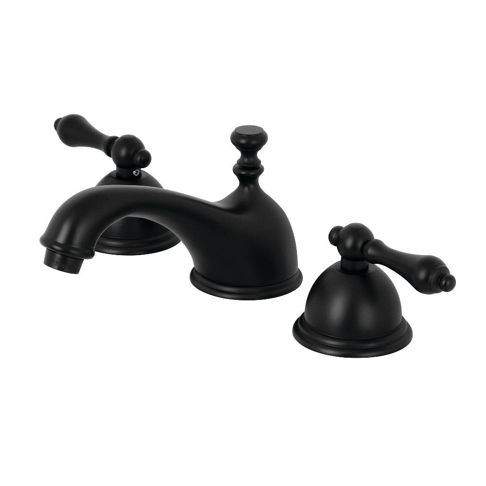 Kingston Brass KS3960AL 8 in. Widespread Bathroom Faucet, Matte Black - BNGBath