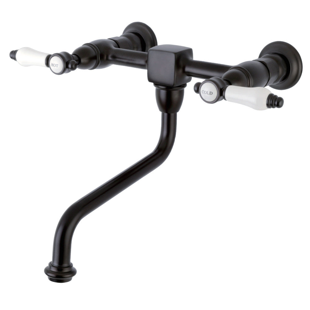 Kingston Brass KS1215BPL Bel-Air Wall Mount Bathroom Faucet, Oil Rubbed Bronze - BNGBath