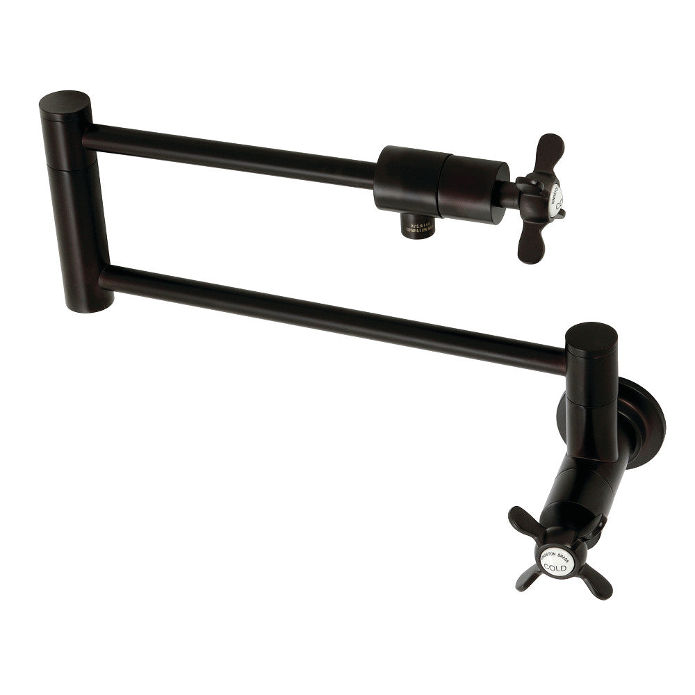 Kingston Brass KS4105BEX Essex Wall Mount Pot Filler, Oil Rubbed Bronze - BNGBath