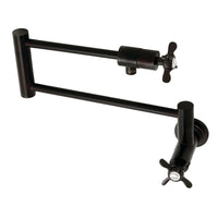 Thumbnail for Kingston Brass KS4105BEX Essex Wall Mount Pot Filler, Oil Rubbed Bronze - BNGBath