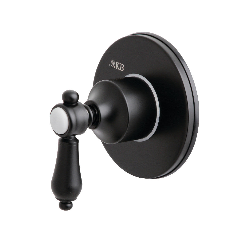 Kingston Brass KS3030BAL Heirloom 3-Way Diverter Valve with Trim Kit, Matte Black - BNGBath