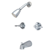 Thumbnail for Kingston Brass KB241KL Tub and Shower Faucet, Polished Chrome - BNGBath