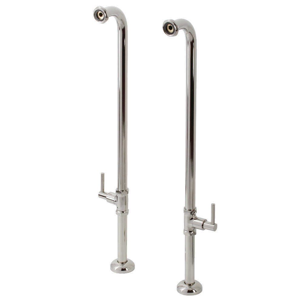 Kingston Brass AE810S6DL Concord Freestanding Tub Supply Line, Polished Nickel - BNGBath