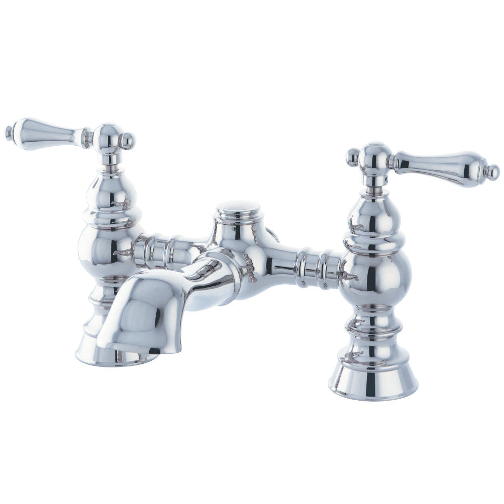 Kingston Brass CC1131T1 Heritage 7-Inch Deck Mount Tub Faucet, Polished Chrome - BNGBath