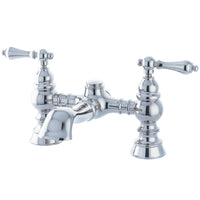 Thumbnail for Kingston Brass CC1131T1 Heritage 7-Inch Deck Mount Tub Faucet, Polished Chrome - BNGBath