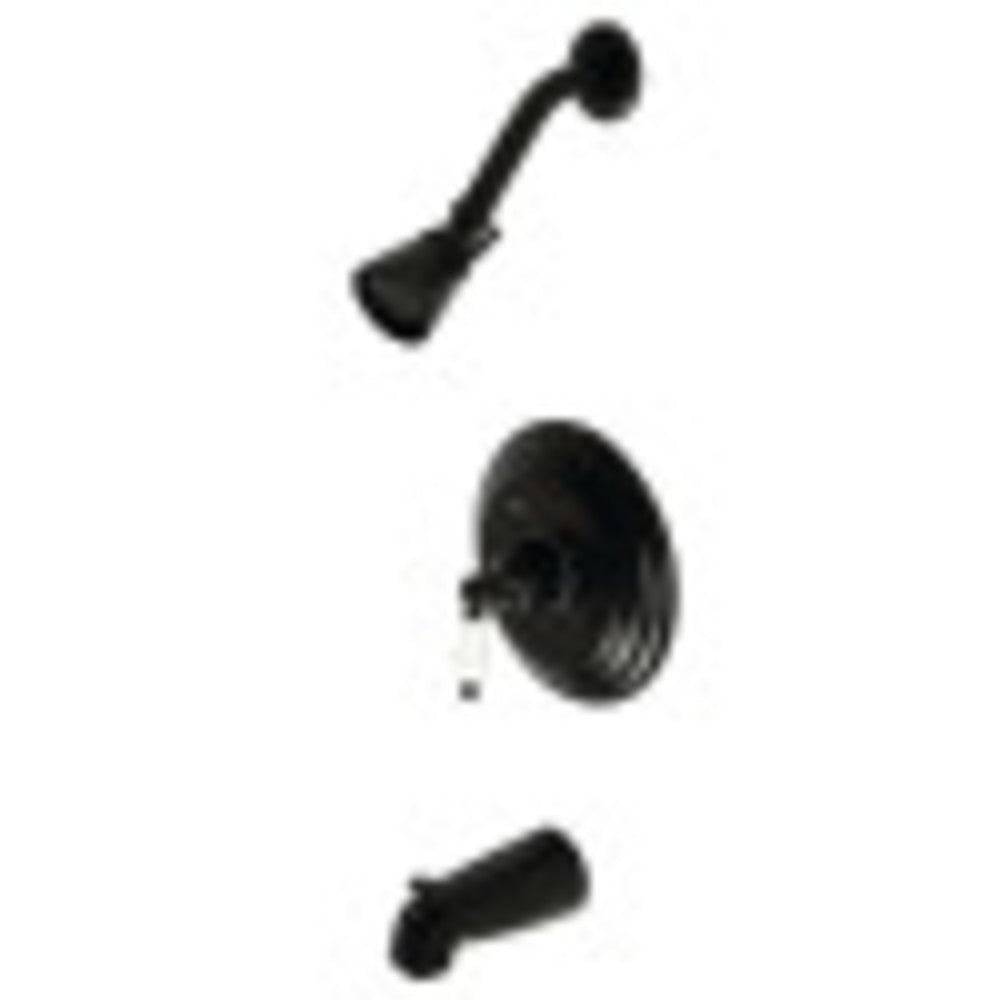 Kingston Brass KB3630PL Restoration Tub and Shower Faucet, Matte Black - BNGBath